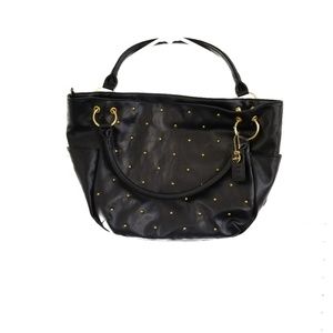 NWOT Mikoa Black Gold Rhinestines Tote Bag